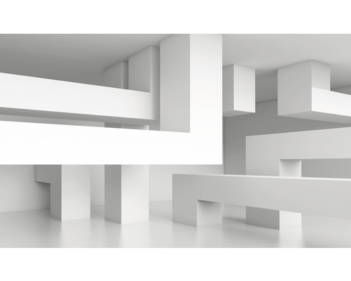 Design interior abstract cu elemente dreptunghiulare intersectate