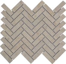 Placă de mozaic din piatră naturală cu model herringbone