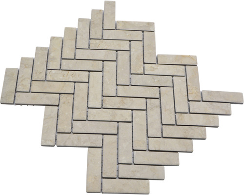 Placă de mozaic din piatră naturală cu model herringbone