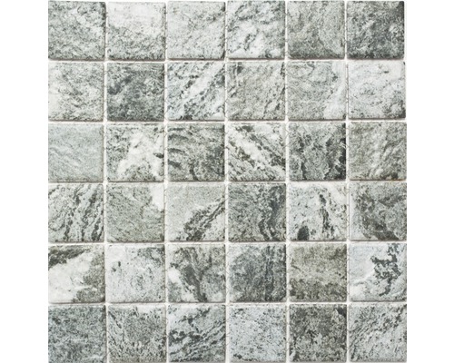 Mozaic piscină ceramic HWA 4GY optică piatră gri 30x30 cm