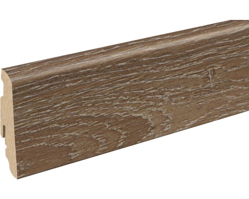 Plintă MDF SKANDOR FU060L stejar bronz FOEI08W 2400x58x19 mm Plintă cu structură de lemn