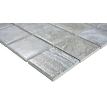 Mozaic piscină ceramic CIM Q48 CDG gri închis 30,6x30,6 cm
