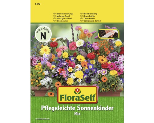 Mix semințe pentru flori FloraSelf 'Copiii soarelui, îngrijire ușoară' bandă de semințe sezoniere