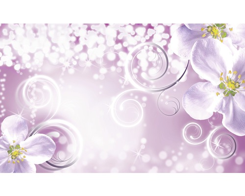 Flori și cârcei pe un fundal deschis