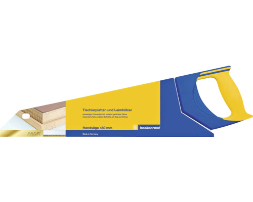 Fierăstrău pentru lemn Heckenrose Profi 450mm, mâner ergonomic din plastic Fierăstrău manual Heckenrose 450 mm pentru plăci de tâmplărie și lemn stratificat