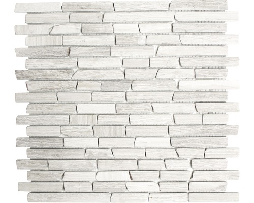 Mozaic marmură MOS Brick 2012 gri 30,5x32,2 cm