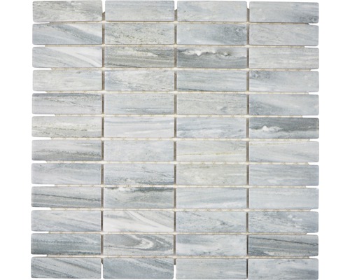 Mozaic ceramic ST SO 23 optică piatră gri 29,5x29 cm Placă de mozaic din marmură în format dreptunghiular