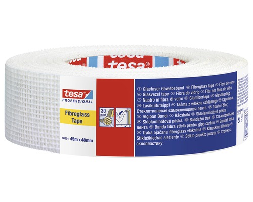 Bandă din fibră de sticlă tesa® 45 m x 48 mm | HORNBACH