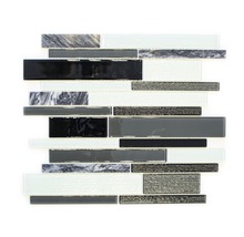 Mozaic sticlă CM GV34 mix gri-negru 28,6x30 cm