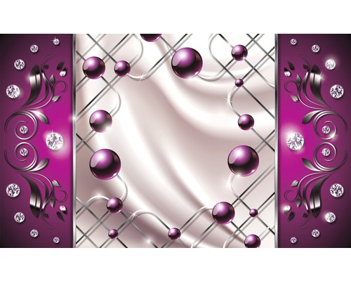 Decor abstract cu bile și pietre ornamentale