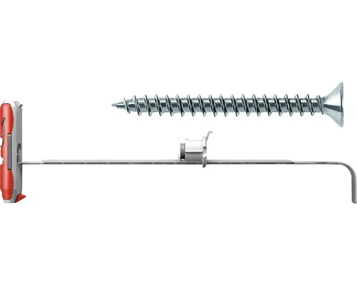 Dibluri universale multifuncționale cu șurub Fischer DuoTec Ø10x50 mm, 10 bucăți, pentru perete fals sau zidărie