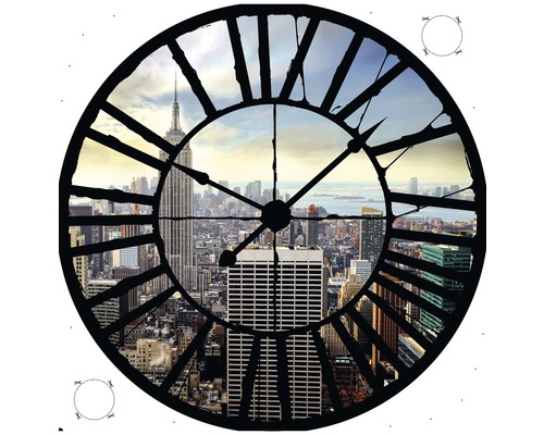 Ceas decorativ de perete cu vedere la New York