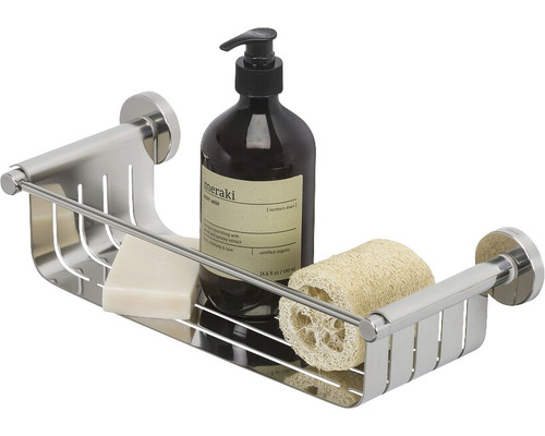 Raft metalic pentru duș cu săpun, gel de duș și lufă
