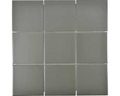 Mozaic piscină ceramic CQ 115 gri mat 30x30 cm Placă de mozaic ceramică