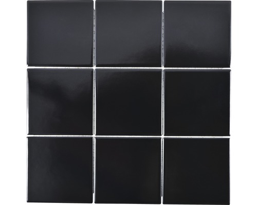 Mozaic piscină ceramic CQ 125 negru mat 30x30 cm