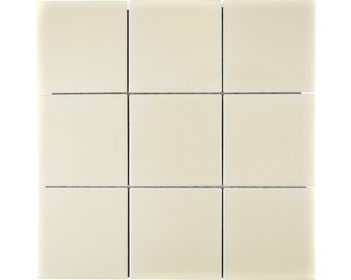 Mozaic piscină ceramic CQ 130 bej lucios 30x30 cm Placă mozaic pătrată, potrivită pentru designul pereților și al pardoselilor
