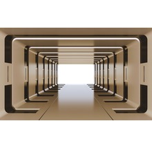 Tunel iluminat cu rame dreptunghiulare