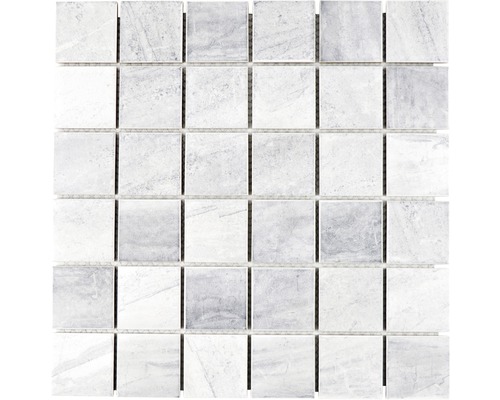 Mozaic piscină ceramic CTR Q21GM gri mat 30,6x30,6 cm Mozaic pătrat din piatră naturală