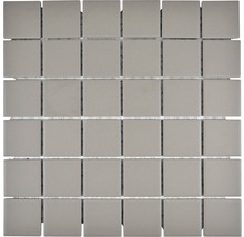 Mozaic piscină ceramic CU 203 gri mat neglazurat 29,1x29,1 cm