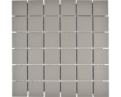 Mozaic piscină ceramic CU 203 gri mat neglazurat 29,1x29,1 cm