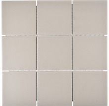 Mozaic piscină ceramic CU 902 gri mat neglazurat 29,25x29,25 cm