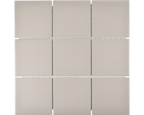 Mozaic piscină ceramic CU 902 gri mat neglazurat 29,25x29,25 cm