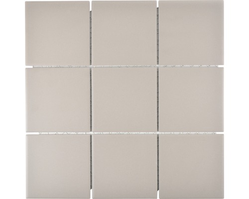 Mozaic piscină ceramic CU 902 gri mat neglazurat 29,25x29,25 cm Placă de mozaic pătrată din ceramică