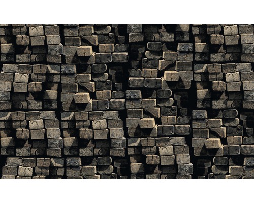 Tapetă cu motiv de stivă de lemne