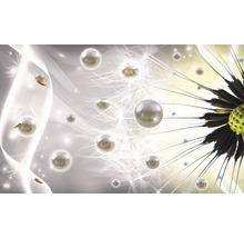 Imagine de perete florală abstractă cu păpădii și perle