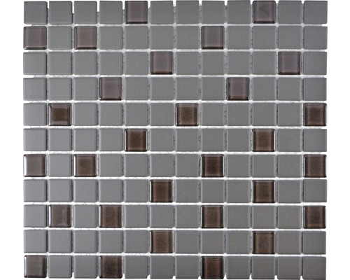 Mozaic piscină ceramic CU G110 maro mat neglazurat 32,7x30,2 cm