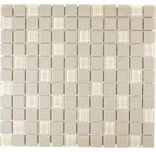 Mozaic piscină ceramic CU G80 bej mat neglazurat 32,7x30,2 cm