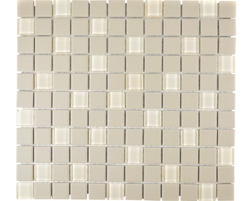 Mozaic piscină ceramic CU G80 bej mat neglazurat 32,7x30,2 cm