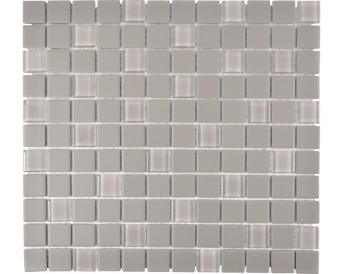 Mozaic piscină ceramic CU G90 gri mat neglazurat 32,7x30,2 cm