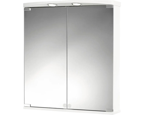 Dulap baie cu oglindă Jokey Ampado, iluminare LED, PAL, 60x66 cm, alb, IP 20-0