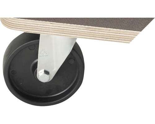 Rulou de transport cu rolă neagră și acoperire gri