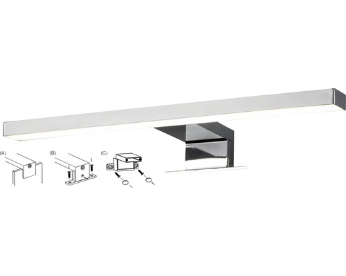 Lămpi de baie dreptunghiulară din metal cu instrucțiuni de montare