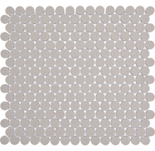 Mozaic piscină ceramic CU K217 gri mat neglazurat 31,5x29,4 cm