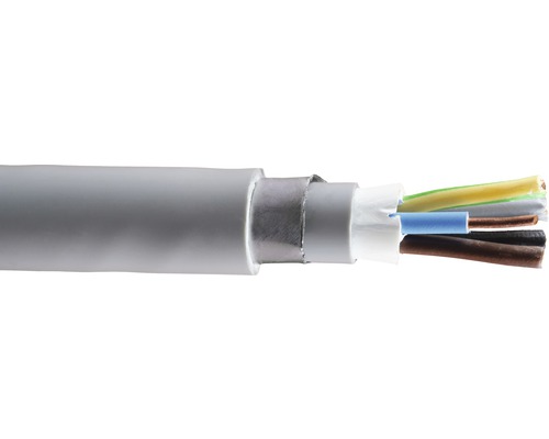 Cablu CYAbY-F 5x16 mm² gri, cu întârziere mărită la propagarea flăcărilor