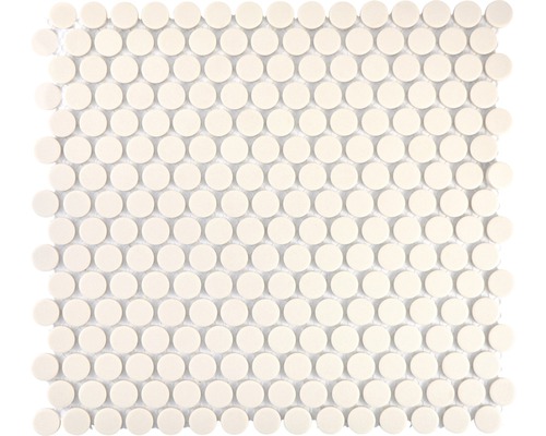 Mozaic piscină ceramic CU K220 alb mat neglazurat 31,5x29,4 cm