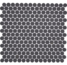 Mozaic piscină ceramic CU K289 negru mat neglazurat 31,5x29,4 cm