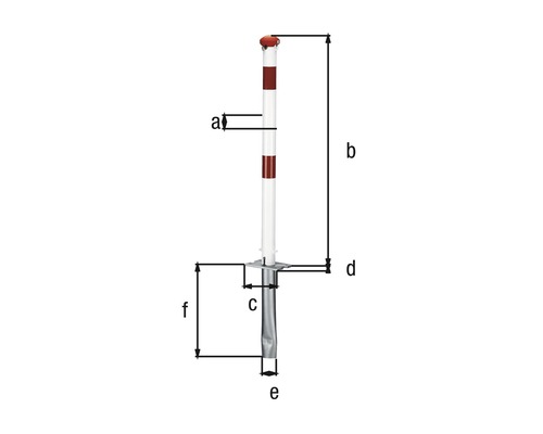 Stâlp cu dimensiuni
