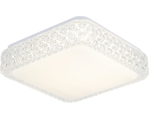 Plafonieră LED pătrată cu aspect de cristal