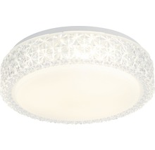 Plafonieră cu LED integrat Safir 15W 1500 lumeni, formă rotundă, plastic alb/transparent