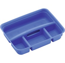 Cutie albastră din plastic pentru scule cu compartimente