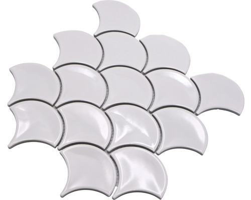 Plăci de mozaic ceramic în design evantai