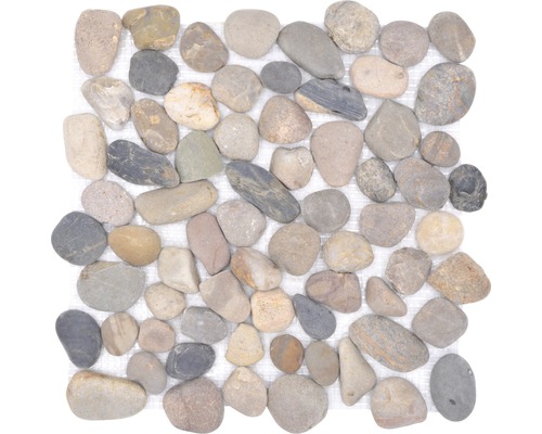 Mozaic pietre XKF 004M mix bej 31,5x31,5 cm Covor de gresie cu pietre naturale