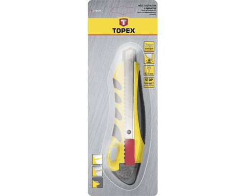 Cutter Topex cu lame detașabile în ambalaj blister