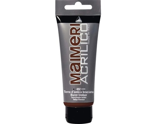 Culoare acrilică Acrilico 492 Burnt Umber 75 ml