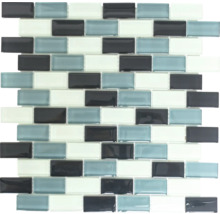 Mozaic piscină sticlă XCM B825 mix alb/gri/antraccit 31x32,2 cm