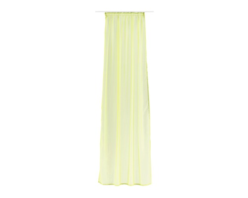 Perdea panou galbenă cu bandă de încrețire